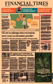 Financial Times () Newspaper Front Page for 13 June 2022