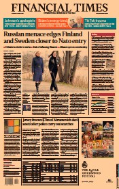 Financial Times () Newspaper Front Page for 14 April 2022