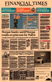 Financial Times () Newspaper Front Page for 15 July 2022