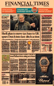 Financial Times () Newspaper Front Page for 16 November 2021