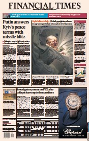 Financial Times () Newspaper Front Page for 16 November 2022