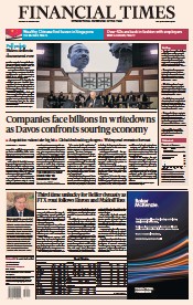 Financial Times () Newspaper Front Page for 16 January 2023