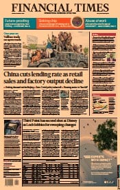 Financial Times () Newspaper Front Page for 16 August 2022