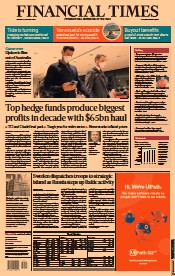 Financial Times () Newspaper Front Page for 17 January 2022