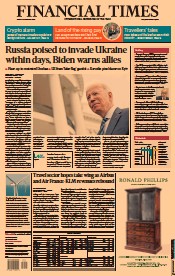 Financial Times () Newspaper Front Page for 18 February 2022