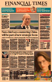 Financial Times () Newspaper Front Page for 19 October 2021