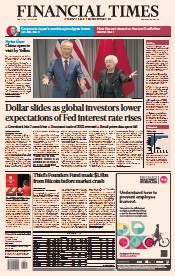 Financial Times () Newspaper Front Page for 19 January 2023