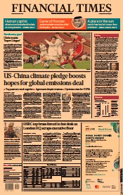 Financial Times () Newspaper Front Page for 19 April 2021
