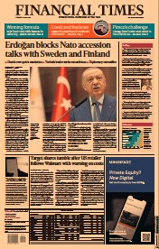 Financial Times () Newspaper Front Page for 19 May 2022