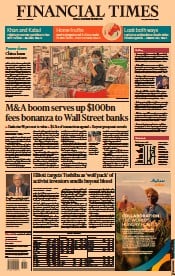 Financial Times () Newspaper Front Page for 1 October 2021