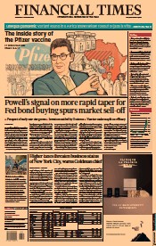 Financial Times () Newspaper Front Page for 1 December 2021