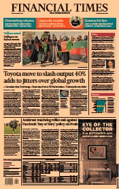 Financial Times () Newspaper Front Page for 20 August 2021