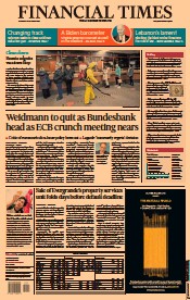 Financial Times () Newspaper Front Page for 21 October 2021