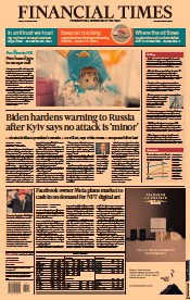 Financial Times () Newspaper Front Page for 21 January 2022