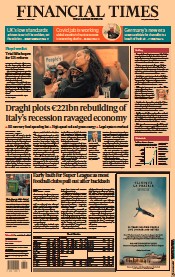 Financial Times () Newspaper Front Page for 22 April 2021