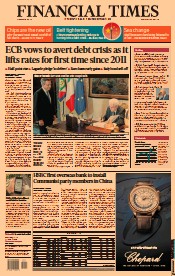 Financial Times () Newspaper Front Page for 22 July 2022