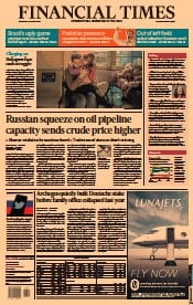 Financial Times () Newspaper Front Page for 23 March 2022