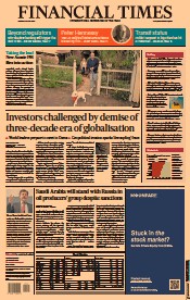 Financial Times () Newspaper Front Page for 23 May 2022