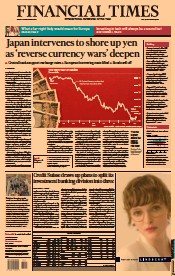 Financial Times () Newspaper Front Page for 23 September 2022