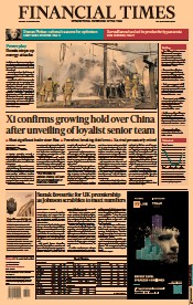 Financial Times () Newspaper Front Page for 24 October 2022