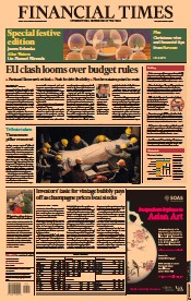 Financial Times () Newspaper Front Page for 24 December 2021