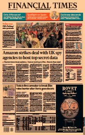 Financial Times () Newspaper Front Page for 26 October 2021