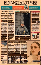 Financial Times () Newspaper Front Page for 26 January 2022