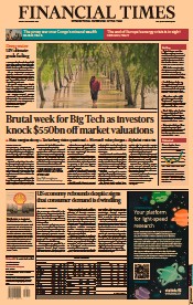 Financial Times () Newspaper Front Page for 28 October 2022