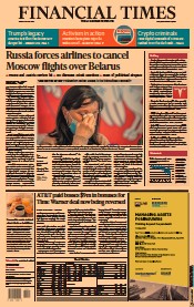 Financial Times () Newspaper Front Page for 28 May 2021