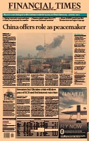 Financial Times () Newspaper Front Page for 2 March 2022