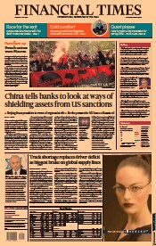 Financial Times () Newspaper Front Page for 2 May 2022