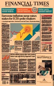 Financial Times () Newspaper Front Page for 2 June 2021