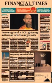 Financial Times () Newspaper Front Page for 30 November 2021