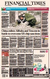 Financial Times () Newspaper Front Page for 30 November 2022