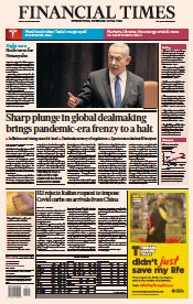 Financial Times () Newspaper Front Page for 30 December 2022