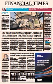 Financial Times () Newspaper Front Page for 30 January 2023