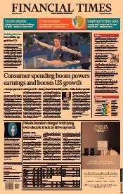 Financial Times () Newspaper Front Page for 30 July 2021
