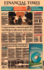 Financial Times () Newspaper Front Page for 31 May 2021