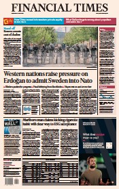 Financial Times () Newspaper Front Page for 31 May 2023
