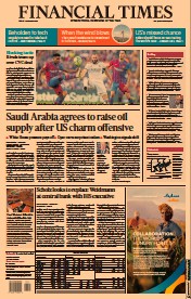 Financial Times () Newspaper Front Page for 3 December 2021