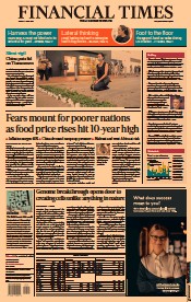 Financial Times () Newspaper Front Page for 4 June 2021