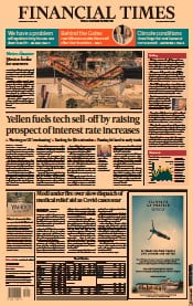 Financial Times () Newspaper Front Page for 5 May 2021