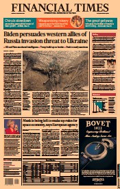 Financial Times () Newspaper Front Page for 6 December 2021