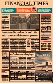 Financial Times () Newspaper Front Page for 6 January 2022