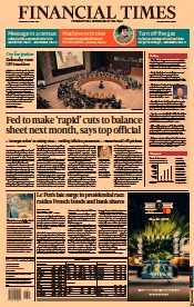 Financial Times () Newspaper Front Page for 6 April 2022