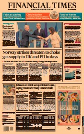 Financial Times () Newspaper Front Page for 6 July 2022