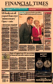 Financial Times () Newspaper Front Page for 7 October 2022