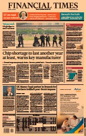 Financial Times () Newspaper Front Page for 7 June 2021