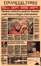 Financial Times () Newspaper Front Page for 8 March 2022