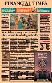 Financial Times () Newspaper Front Page for 8 July 2021
